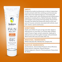 KaLaya Extra Strength Pain Relief Gel with Arnica (3.5 oz)