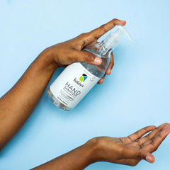 Kalaya Hand Sanitizer with Hyaluronic Acid 13.5oz pump use application into hands