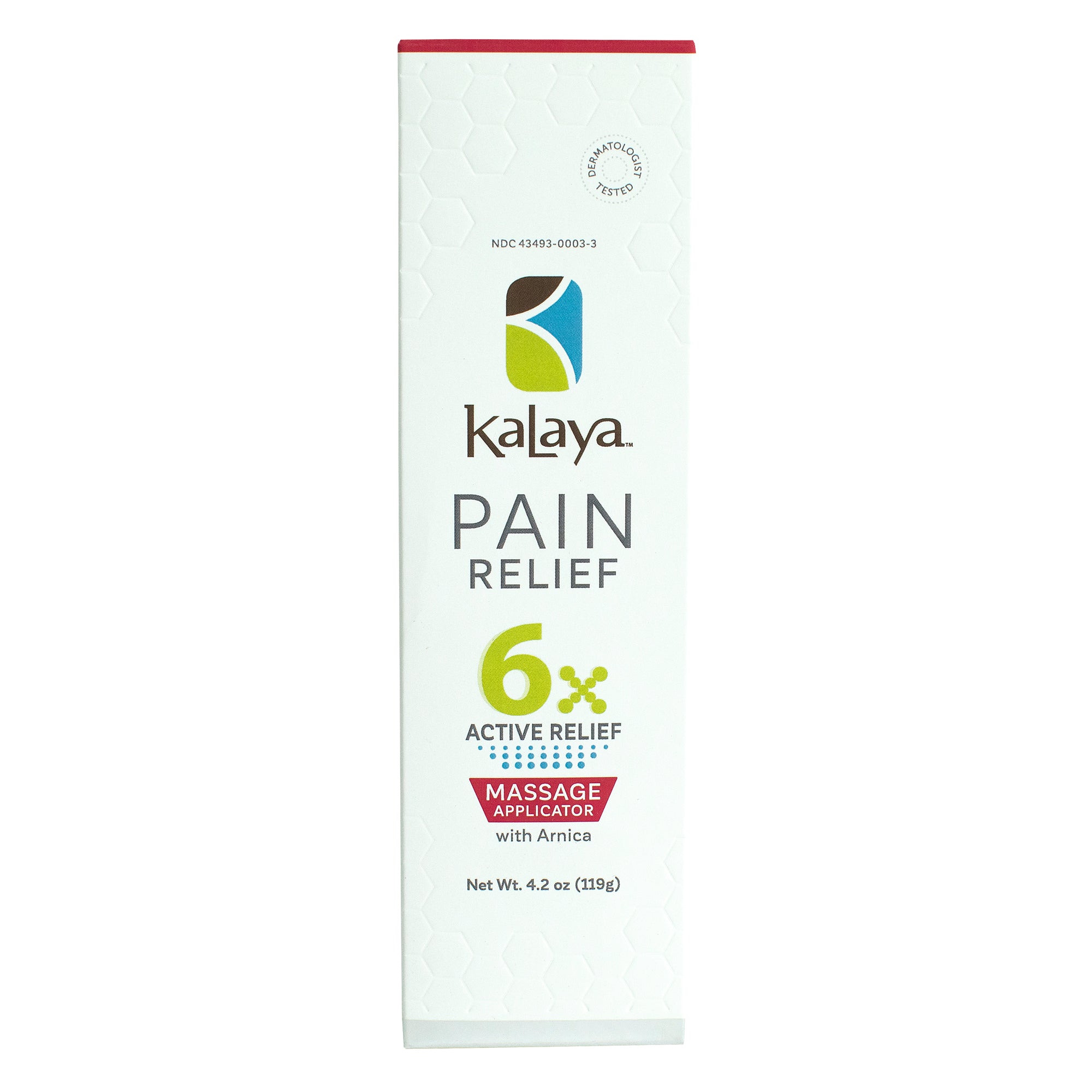Kalaya 6x Extra Strength Pain Relief Cream With Massage Applicator (4.2 oz)