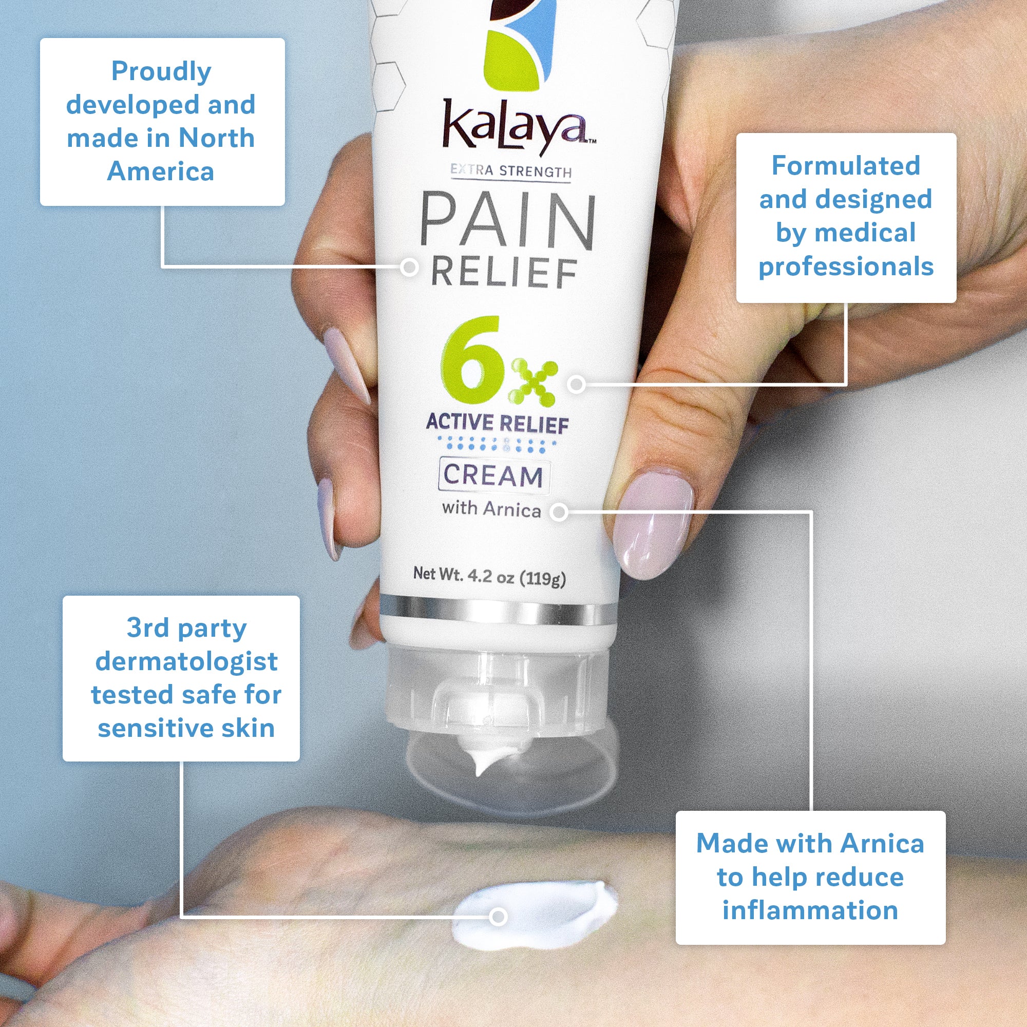 KaLaya 6x Extra Strength Pain Relief Cream (4.2 oz)